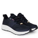 Holland Cooper Burghley Waterproof Trainer in Ink Navy