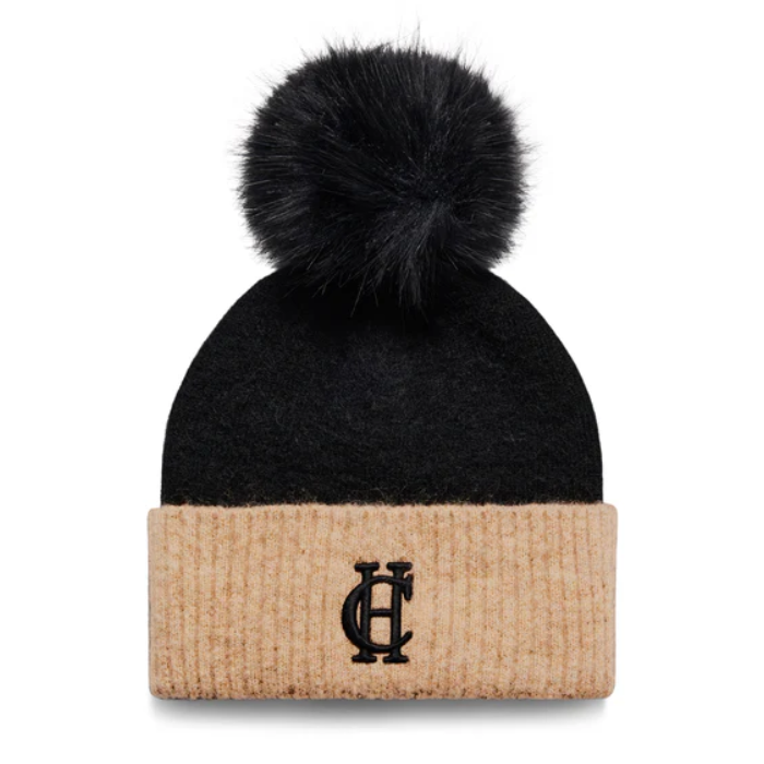 Holland Cooper Chelsea Bobble Hat in Black