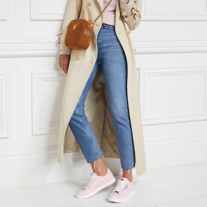 Holland Cooper Chelsea Court Trainer Pale Pink