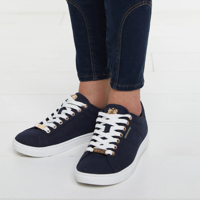 Holland Cooper Chelsea Court Trainer in Ink Navy