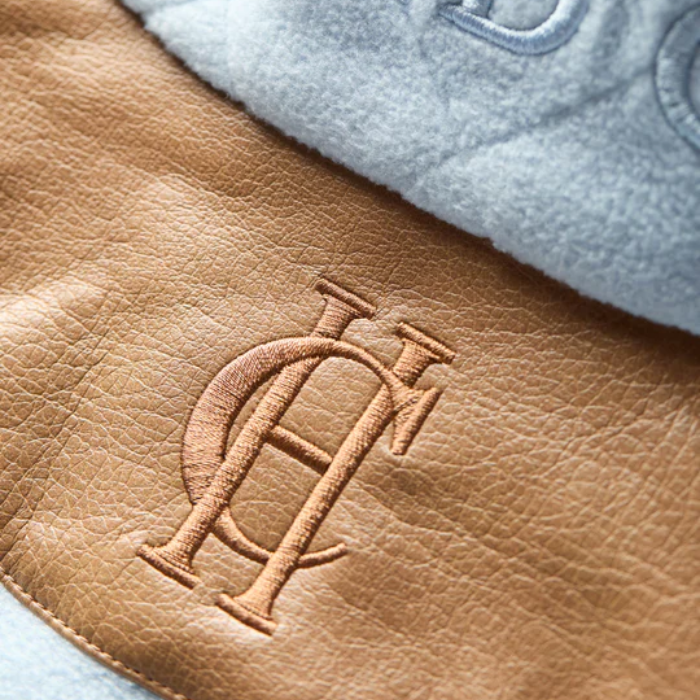 Holland Cooper Country Fleece Quarter Zip in Pale Blue