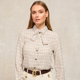 Holland Cooper Heritage Shirt in Cheltenham Camel Check