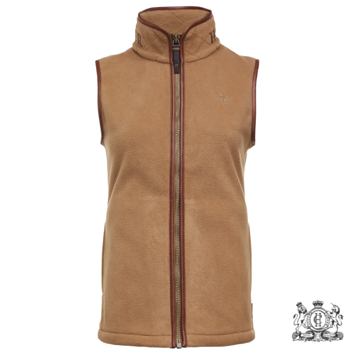 Holland Cooper Ladies Country Fleece Gilet in Coffee