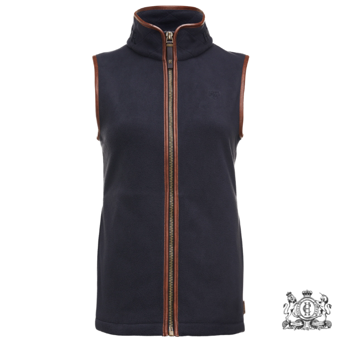 Holland Cooper Ladies Country Fleece Gilet in Ink Navy
