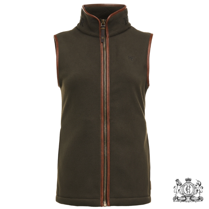 Holland Cooper Ladies Country Fleece Gilet in Khaki