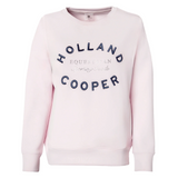 Holland Cooper Ladies Crystal Crew Neck Sweat in Blush