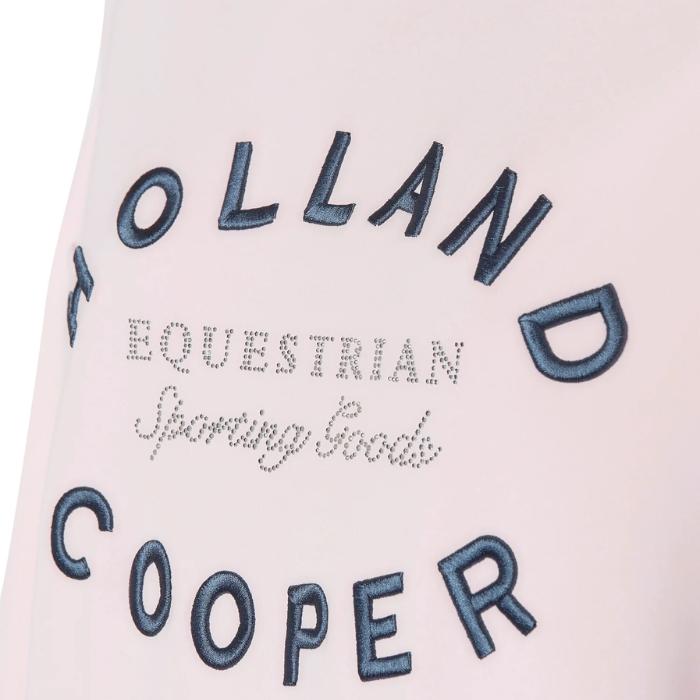 Holland Cooper Ladies Crystal Crew Neck Sweat in Blush