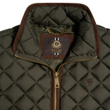 Quilted gilet with Holland Cooper label on a white background