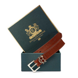 Holland Cooper Slim Logo Belt in Tan