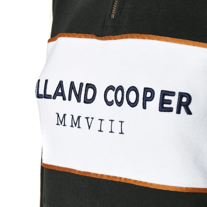 Holland Cooper Sporting Heritage Zip Henley in Racing Green | Eland Lodge