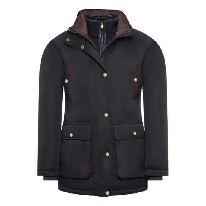 Holland Cooper Ladies Stamford Country Coat in Ink Navy