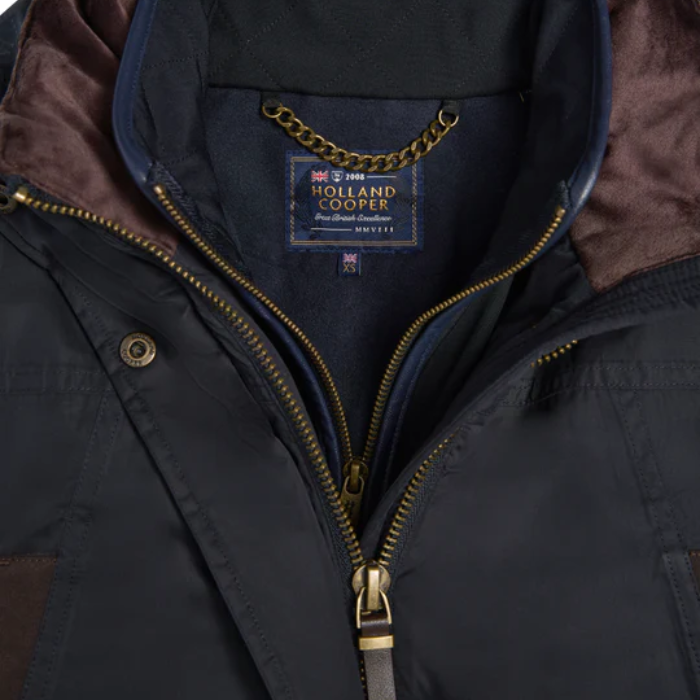 Holland Cooper Ladies Stamford Country Coat in Ink Navy