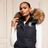 Holland Cooper Team Hooded Gilet in Ink Navy