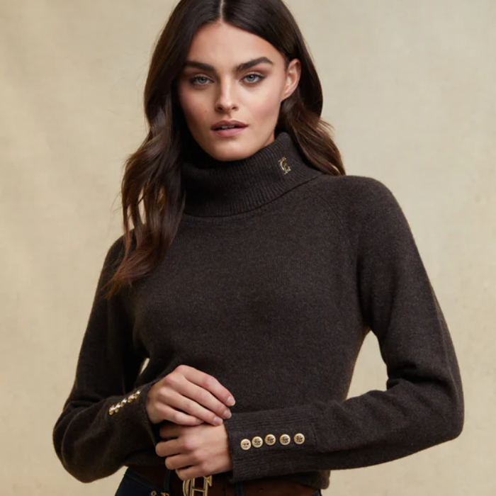 Holland Cooper Tori Knit in Chocolate