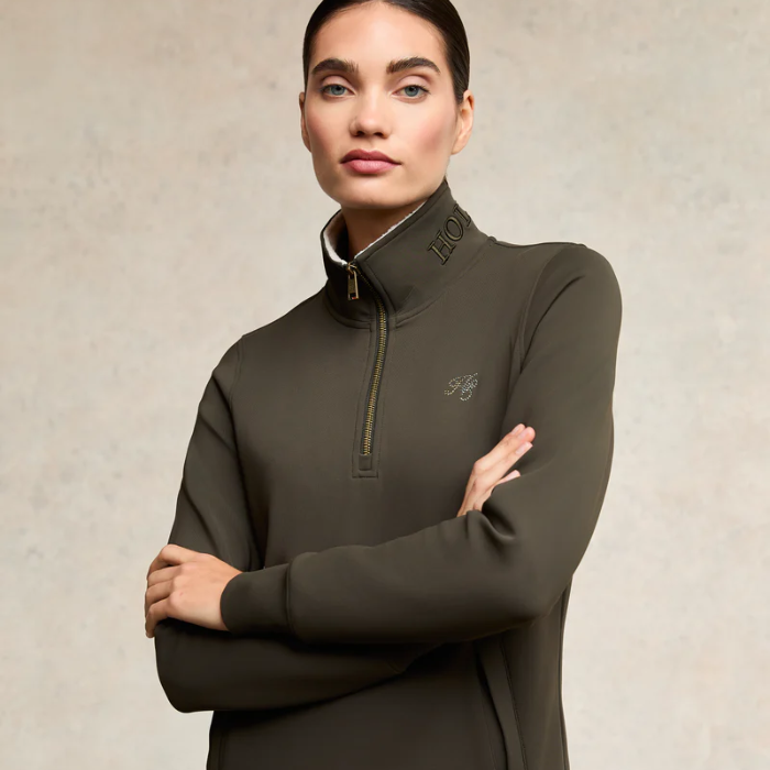 Holland Cooper Training Henley in Dark Olive