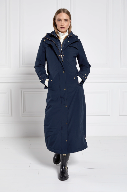 Holland Cooper Ladies Longline Training Coat in Ink Navy