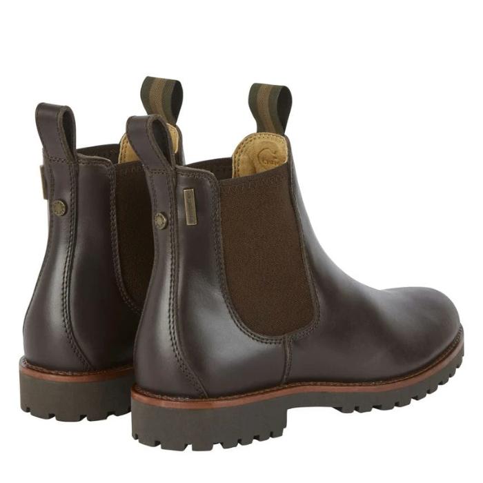 Le Chameau Ladies Chelsea Aventure Cuir Boots in Marron Fonce