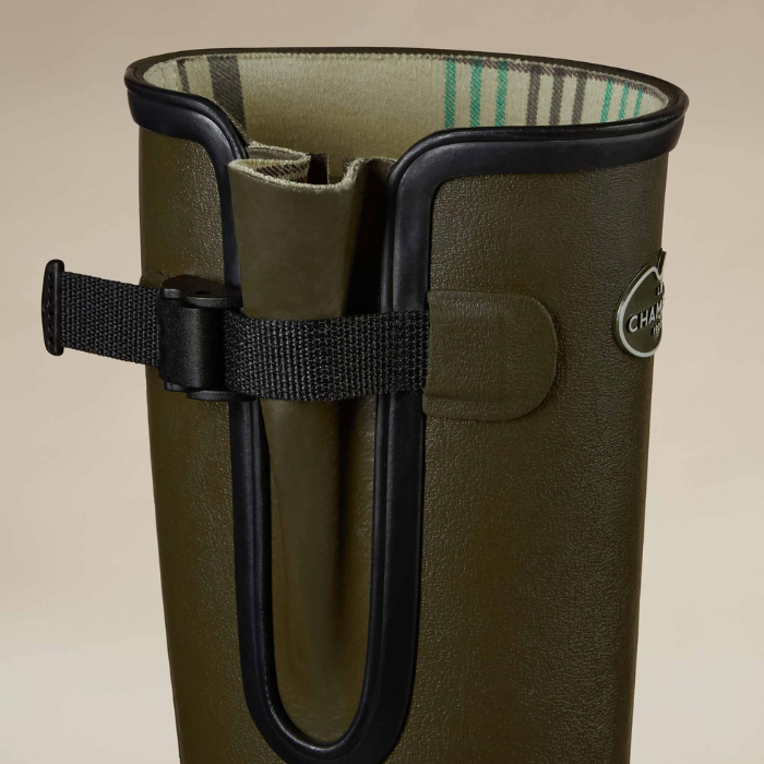 Le Chameau Ladies Vierzon Jersey Lined Wellingtons in Vert Chameau