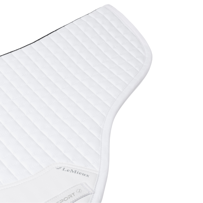 LeMieux Cotton Close Contact Half Square Saddle Pad in White