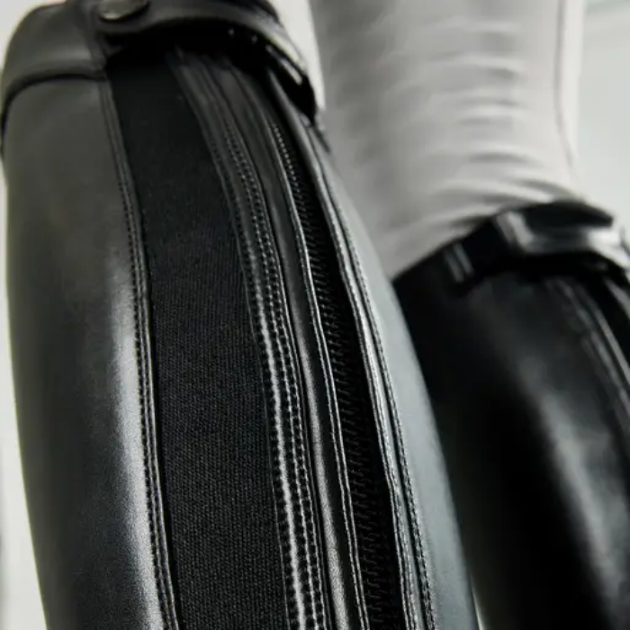 Calf gusset on the LeMieux Field Riding Boots in Black