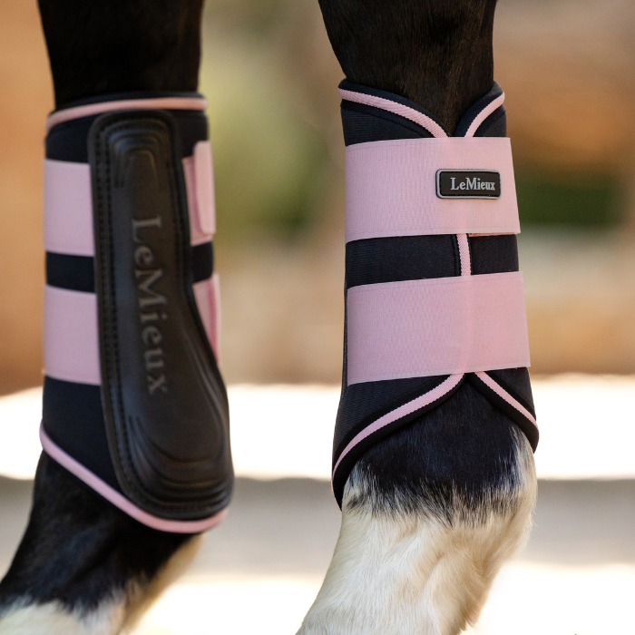 LeMieux Grafter Brushing Boots in Blossom