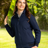 Woman Wears LeMieux Ladies Team Jacket in Navy