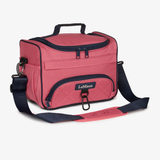 Red bag with black accents and 'LeMieux' branding on a white background