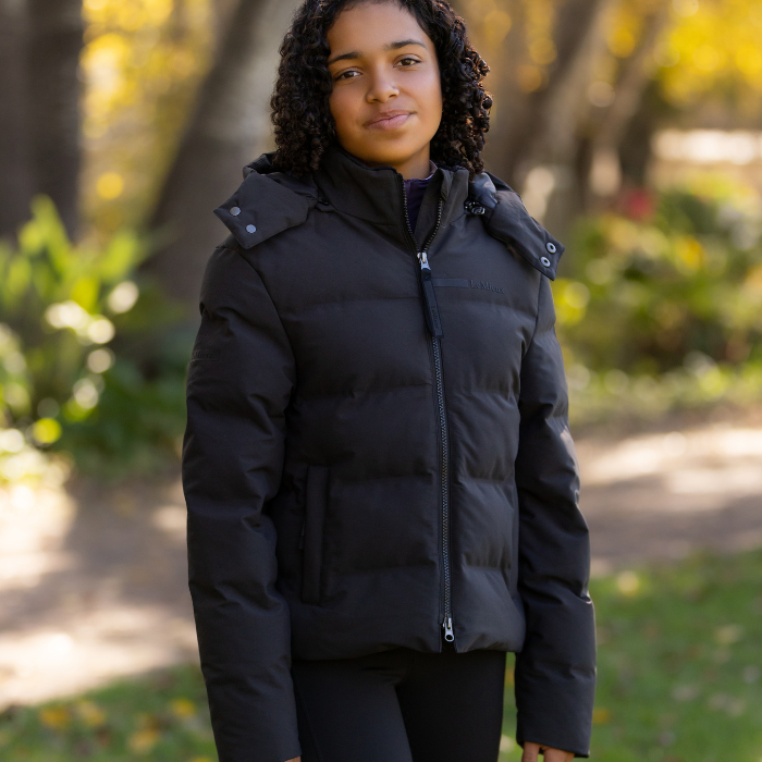 LeMieux Young Rider Daisy Waterproof Coat in Black