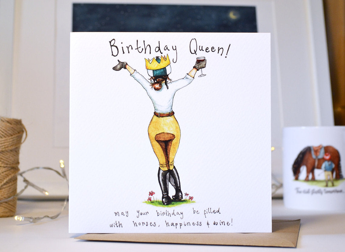 Molly Doodle Dandy Birthday Queen Card