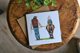 Molly Doodle Dandy Love You Dad Equestrian Card