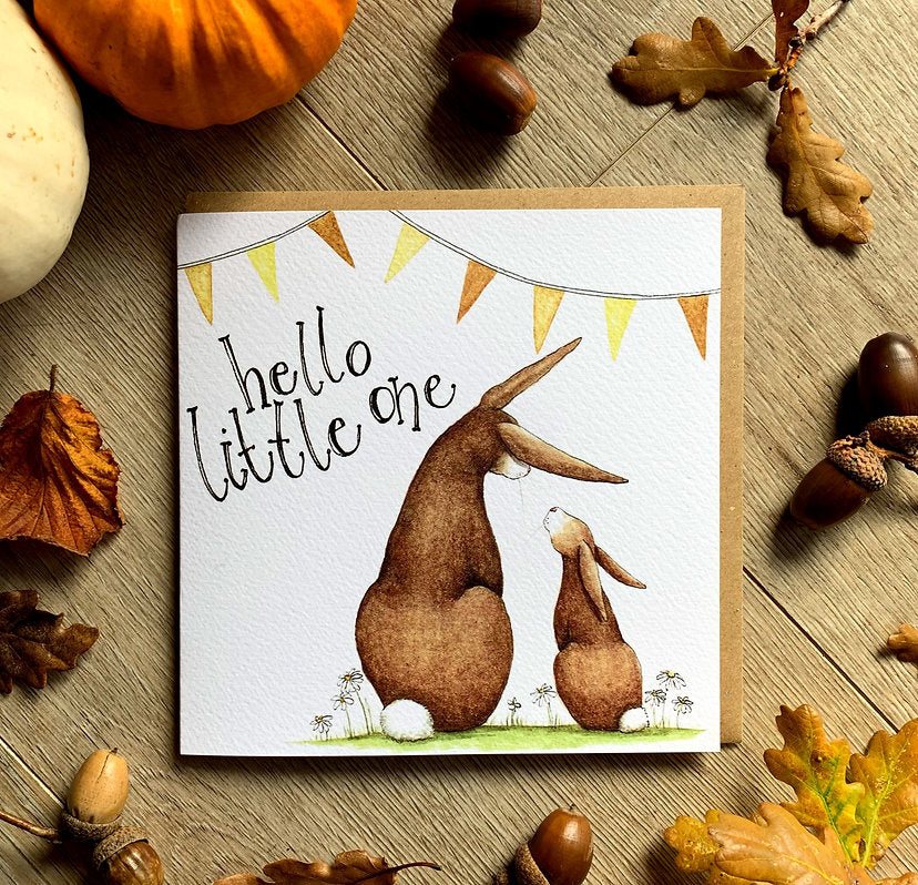 Molly Doodle Dandy Hello Little One Greeting Card