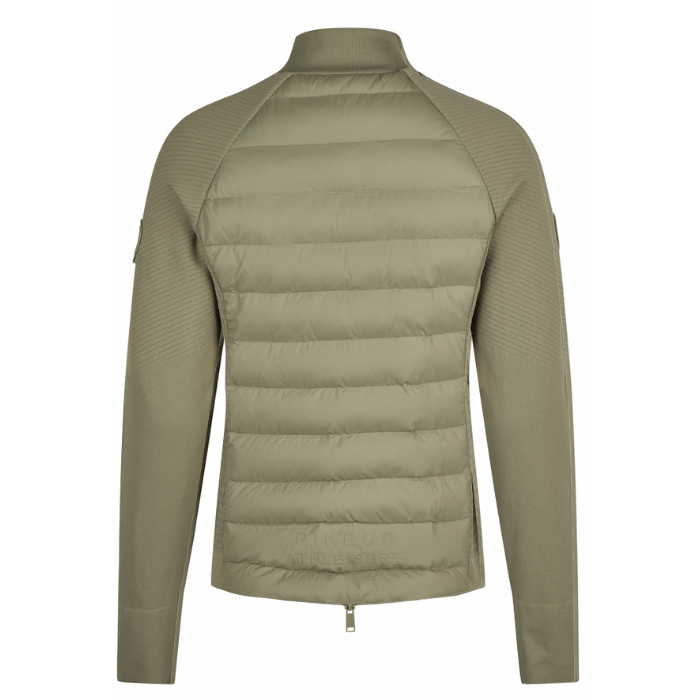Reverse of the Pikeur Athleisure Hybrid Jacket in Light Moos
