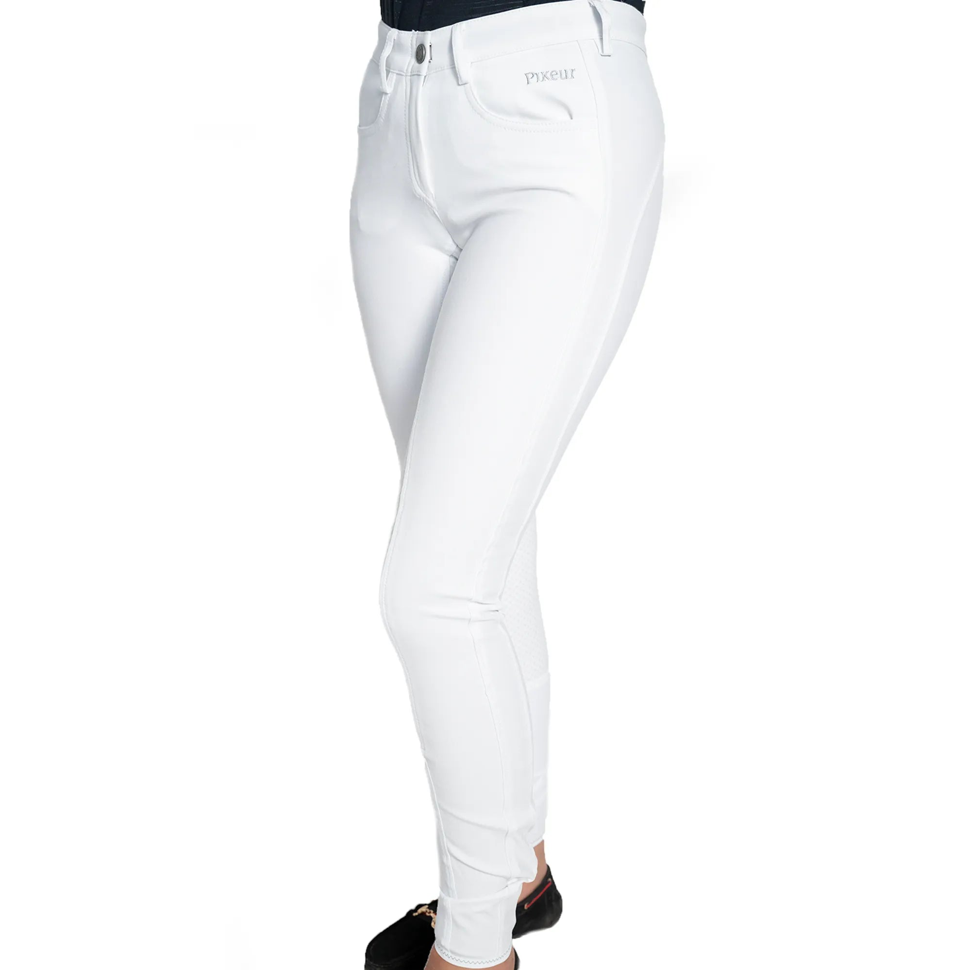 Pikeur Ladies Ophira Grip Seat Breaches in White