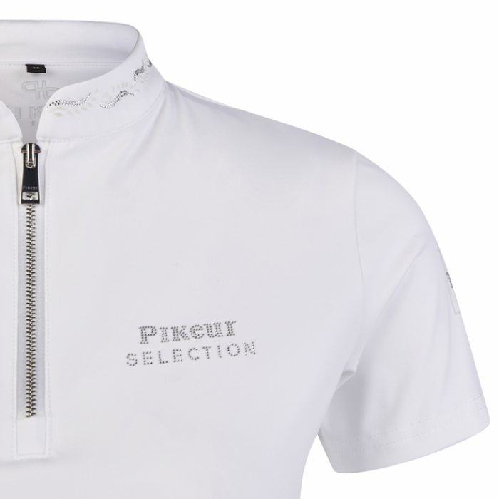 Logo Detail on Pikeur Selection Function Shirt in White  Eland Lodge