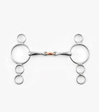 Premier Equine Three Ring Dutch Gag with Copper Lozenge