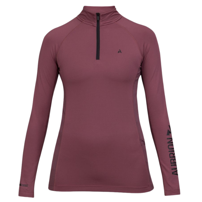 Shires Aubrion React Long Sleeve Base Layer in Mauve
