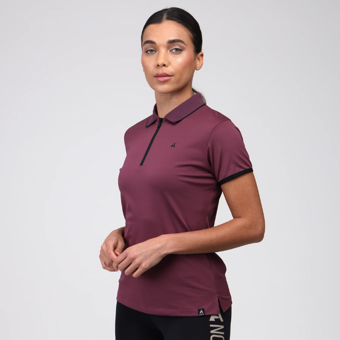 Shires Aubrion React Tech Polo in Mauve