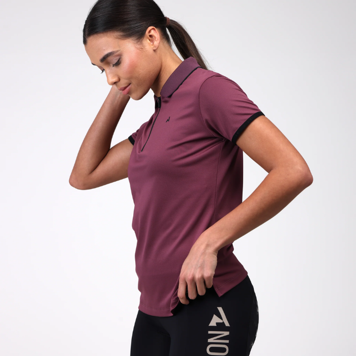 Shires Aubrion React Tech Polo in Mauve