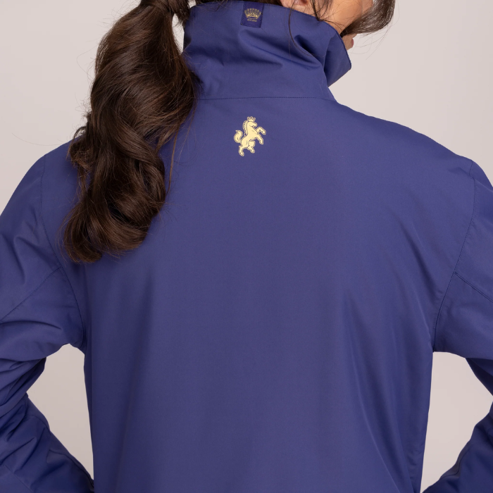 Reverse detail of the Shires Aubrion Team Blouson in Midnight