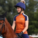 Shires Aubrion Team Short Sleeve Base Layer in rust