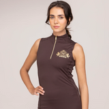 Shires Aubrion Team Sleeveless Base Layer in Umber | Eland Lodge