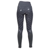 Shires Aubrion Young Rider Rhythm Riding Tights in Shadow