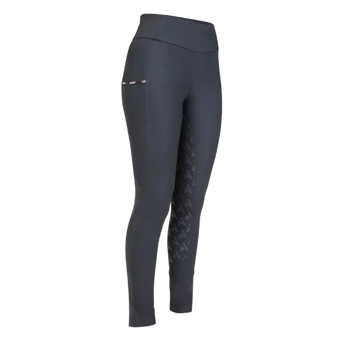 Shires Aubrion Young Rider Rhythm Riding Tights in Shadow