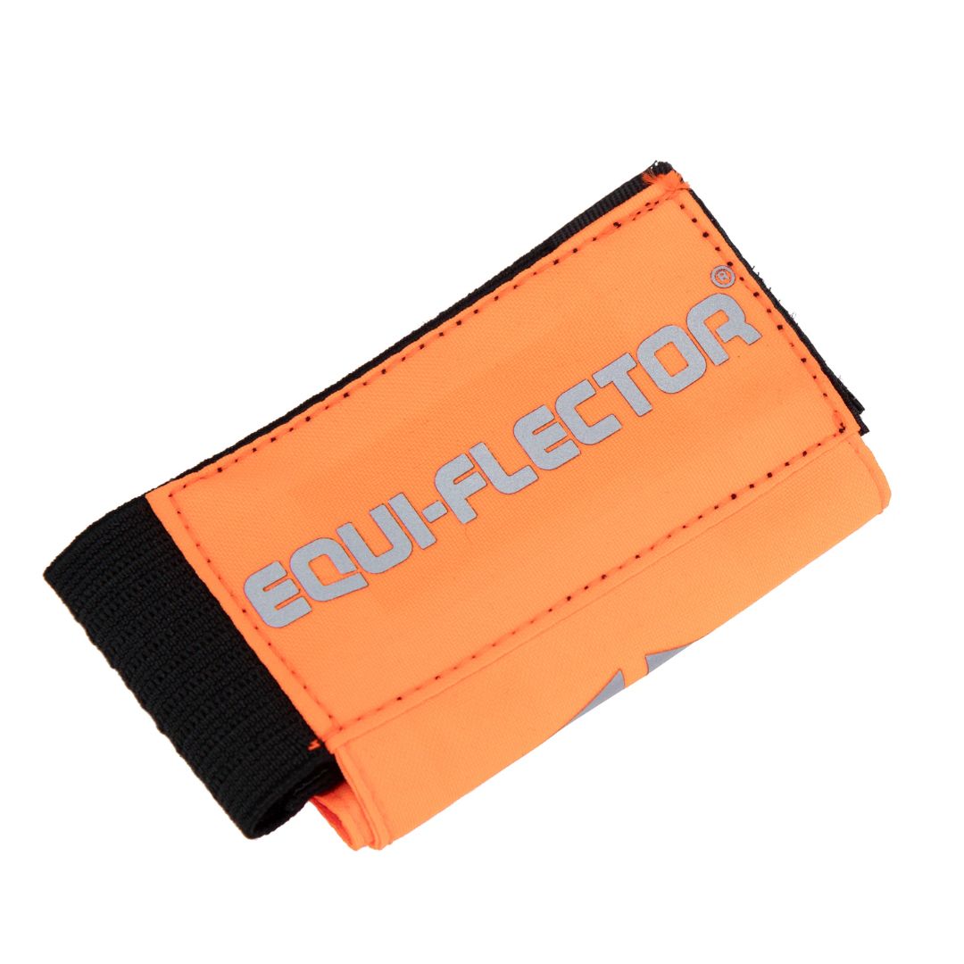 Orange patch with 'EQUI-FLECTOR' text on a white background