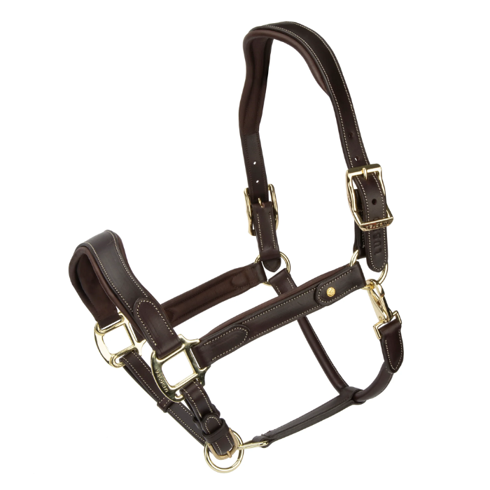 Shires Velociti Lusso Lorca Leather Headcollar in Havana