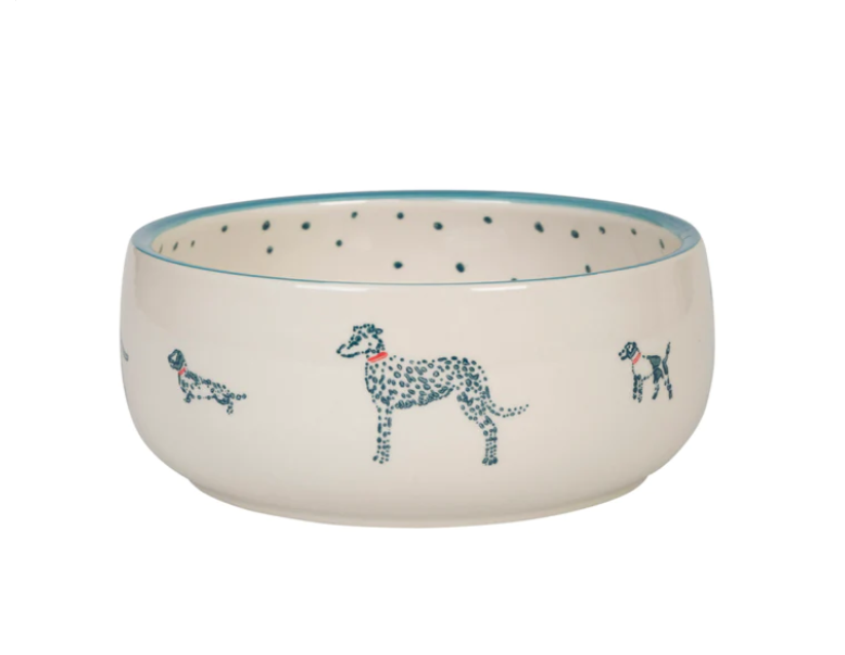 Sophie Allport Fetch Stoneware Dog Bowl