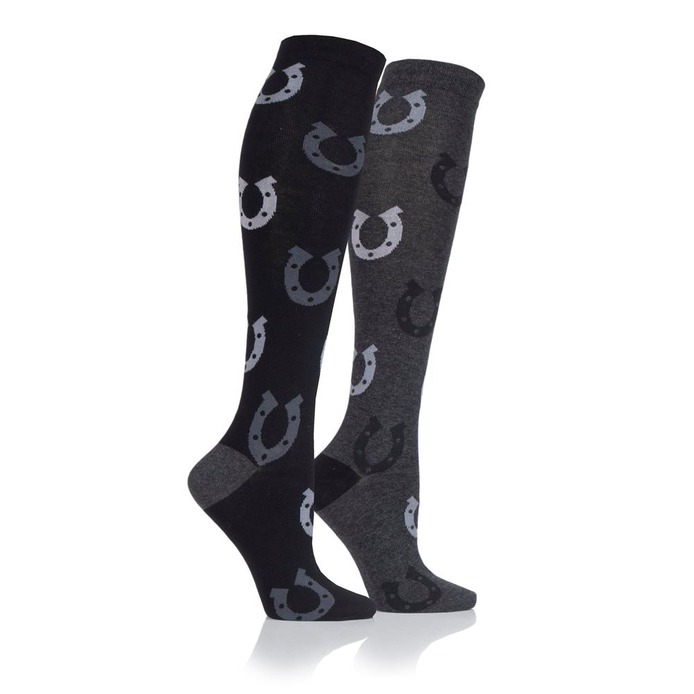 Storm Bloc Equestrian Childrens Twin Pack Knee High Socks Eland Lodge
