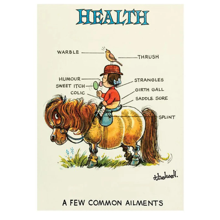 Thelwell 'Health' Greetings Card