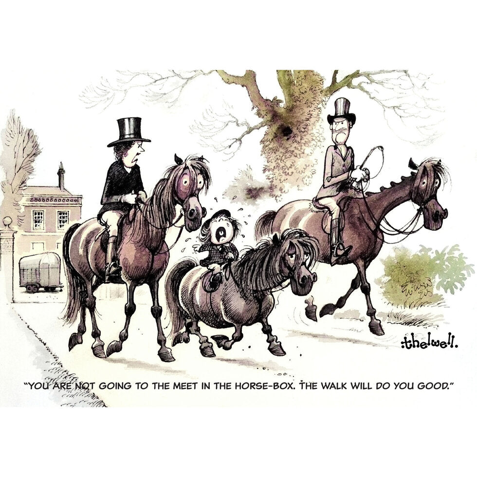 Thelwell The Horse-Box Greetings Card