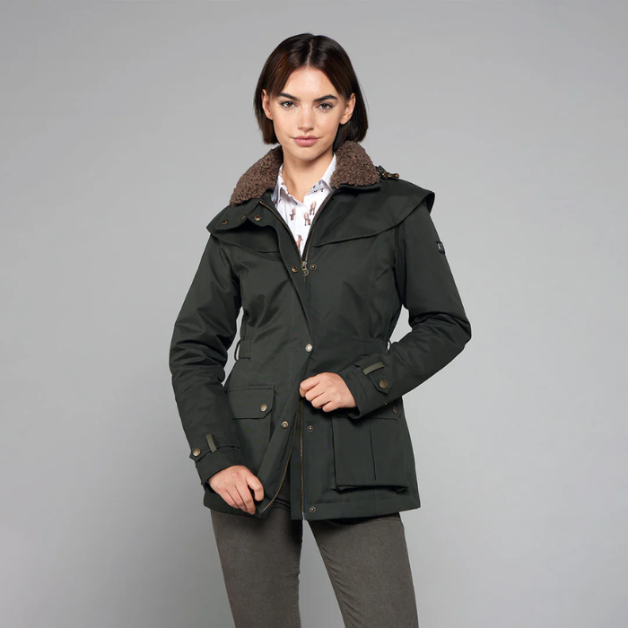 Toggi Ladies Portobello Waterproof Coat in Dark Green